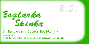 boglarka spinka business card
